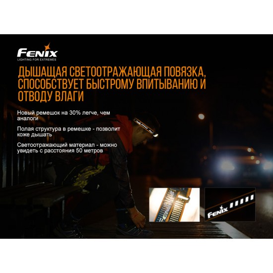 Налобный фонарь Fenix HL18RW черный