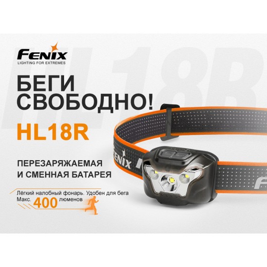 Налобный фонарь Fenix HL18R черный