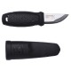 Нож Morakniv Eldris, нержавеющая сталь, цвет черный, ножны, шнурок, огниво, 13525