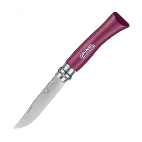 Нож складной Opinel №7, нержавеющая сталь, фиолетовый