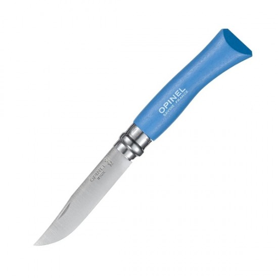 Нож складной Opinel №7, нержавеющая сталь, синий