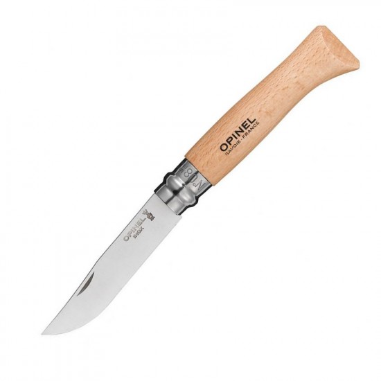 Нож складной Opinel №8, нержавеющая сталь, рукоять из бука, 123080