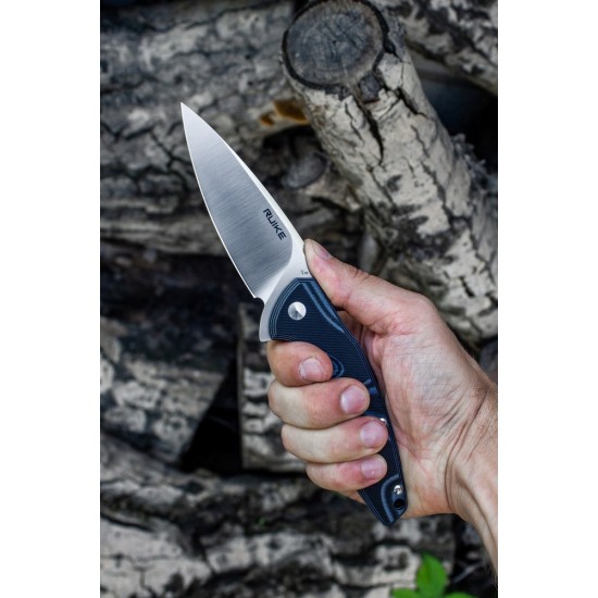 Нож складной Ruike Fang P105 черно-серый