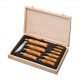Набор Opinel в деревянной коробке из 10 ножей разных размеров из углеродистой стали