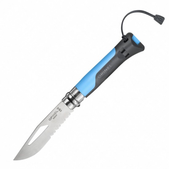 Нож складной Opinel №8 Outdoor, синий, блистер