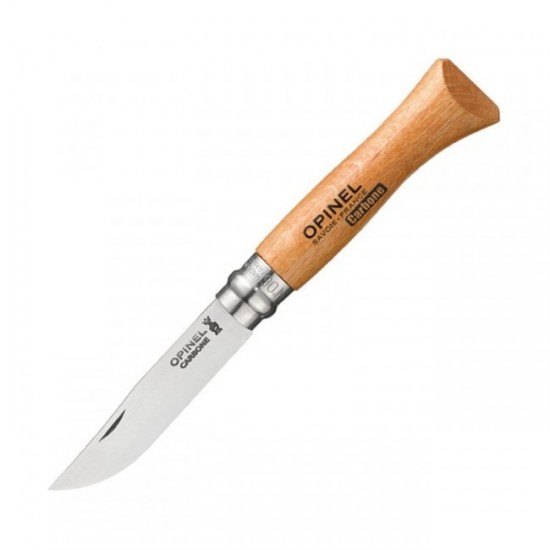 Нож складной Opinel №6, углеродистая сталь, рукоять из дерева бука, блистер