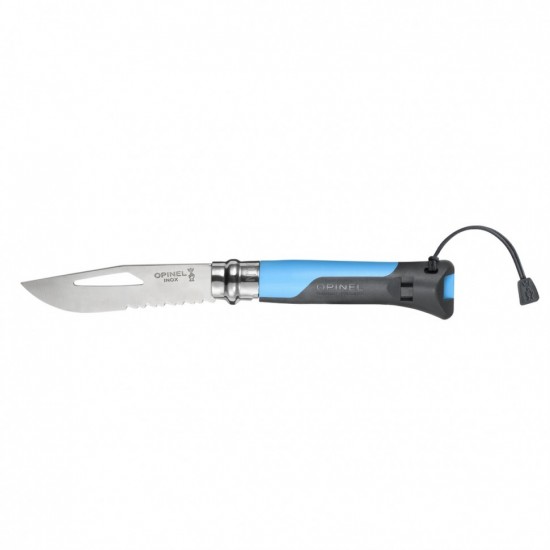 Нож складной Opinel №8 Outdoor, синий, блистер