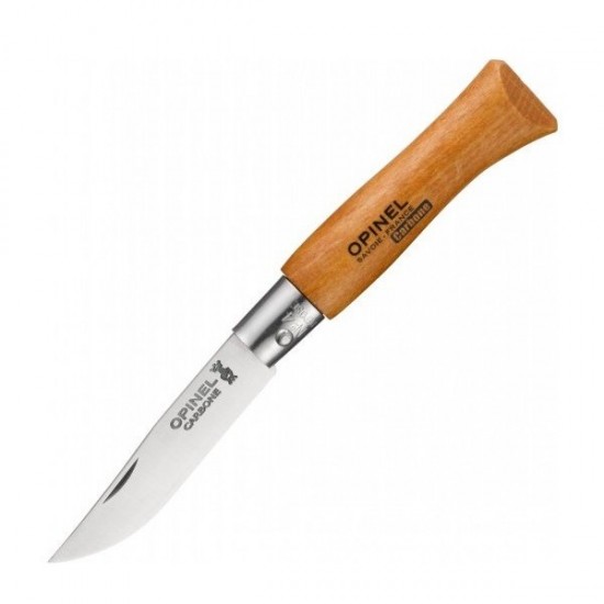 Нож складной Opinel №4, углеродистая сталь, рукоять из дерева бука Нож складной Opinel №4, углеродистая сталь, рукоять из дерева бука