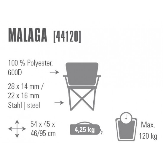 Кемпинговое кресло High Peak Malaga