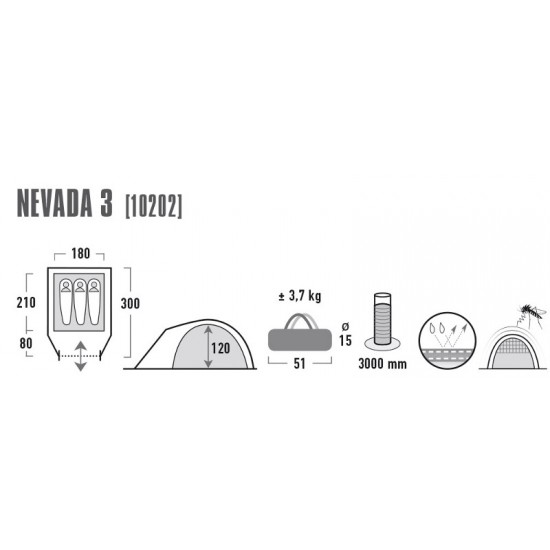 Палатка High Peak Nevada 3