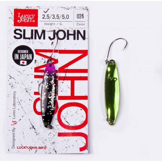 Блесна колеблющаяся Lucky John SLIM JOHN длин.37мм/02.5г 026 Блесна колеблющаяся Lucky John SLIM JOHN длин.37мм/02.5г 026