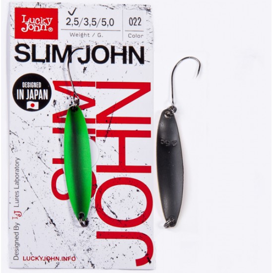 Блесна колеблющаяся Lucky John SLIM JOHN длин.45мм/03.5г 022