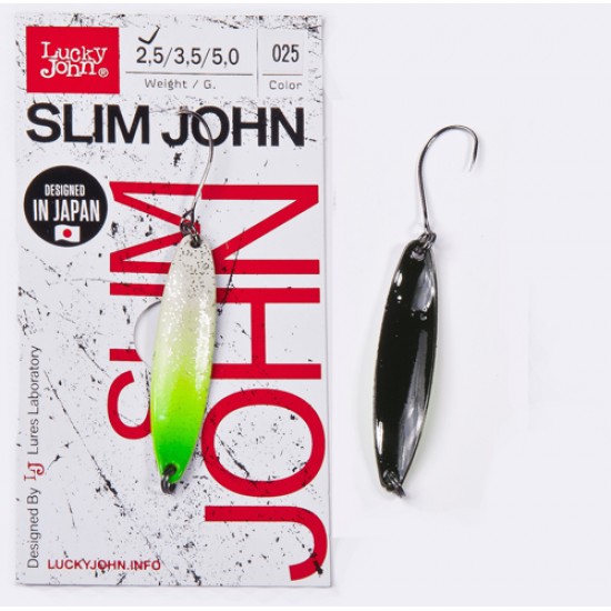 Блесна колеблющаяся Lucky John SLIM JOHN длин.48мм/05.0г 025