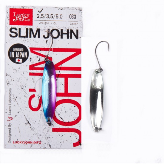 Блесна колеблющаяся Lucky John SLIM JOHN длин.45мм/03.5г 033 Блесна колеблющаяся Lucky John SLIM JOHN длин.45мм/03.5г 033