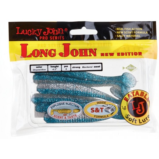 Виброхвосты съедобные Lucky John Pro Series LONG JOHN 4.2in (10.70)/T05 6шт.